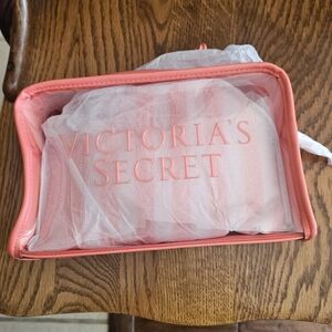 Victoria's Secret Coral Cosmetic Bag